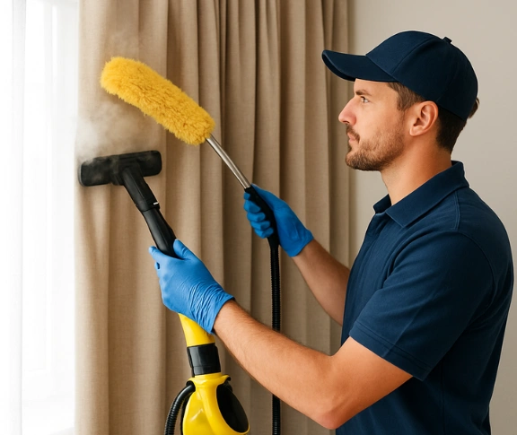 Trusted blind cleaning technician Matty Curtain Cleaning concord-west-nsw QLD